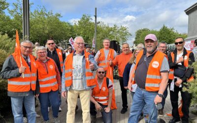 Les retraité.es de la Vendée Métaux le 1er Mai